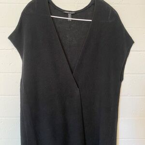 Eileen Fisher Linen Cotton V Neck Long Cardigan S